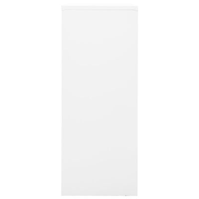 vidaXL Biuro spintelė, baltos spalvos, 90x40x102cm, plienas