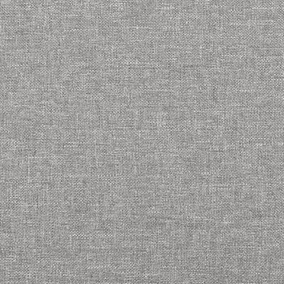 vidaXL Lovos rėmas, šviesiai pilkos spalvos, 140x200 cm, audinys