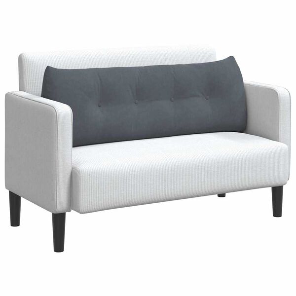 vidaXL Apsaugos Pagalvė Tamsiai pilka 140 x 24 x 50 cm Aksomas