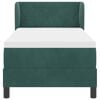 vidaXL Kiemas lova su čiužiniu Tamsiai žalia 80 x 200 cm Aksomas