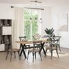 vidaXL valgomojo stalas NOAIN X formos kojos 160x90x75 cm