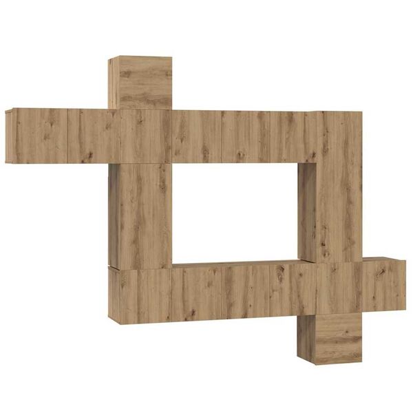 vidaXL TV spintelių komplektas 10 pcs artisano ąžuolo