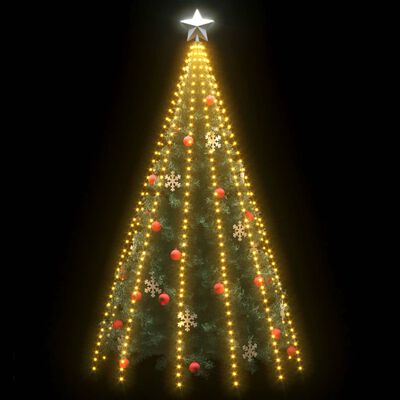 vidaXL Kalėdinė girlianda eglutei-tinklas su 500 LED lempučių, 500cm
