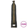 vidaXL Smėlio mai&scaron;ai, 100vnt., tamsiai žali, 103x25cm, HDPE
