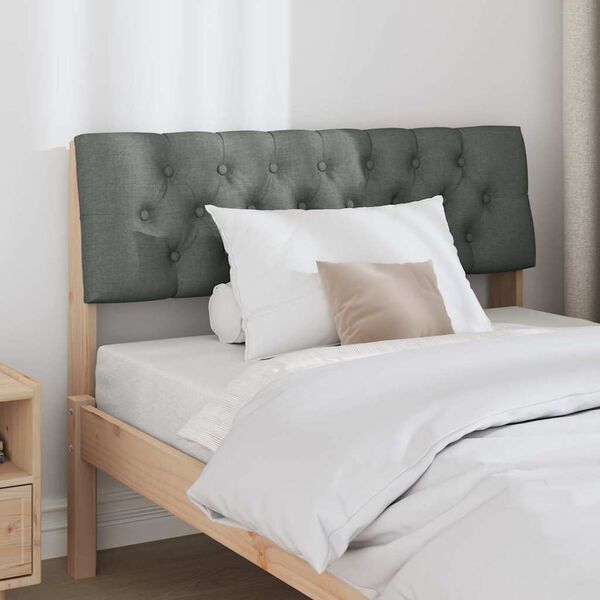 vidaXL Apmušta lovos galvūgalis Tamsiai pilka 100 cm