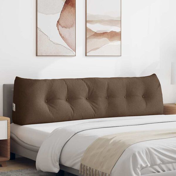 vidaXL Apsaugos Pagalvė Ruda 180 x 24 x 50 cm audinys