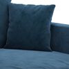 vidaXL Dvivietė sofa, mėlynos spalvos, 120cm, aksomas