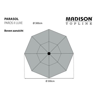Madison Skėtis nuo saulės Paros II Luxe, plytų raudonas, 300cm