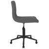 vidaXL Pasukamos valgomojo kėdės, 2vnt., tamsiai pilkos, aksomas