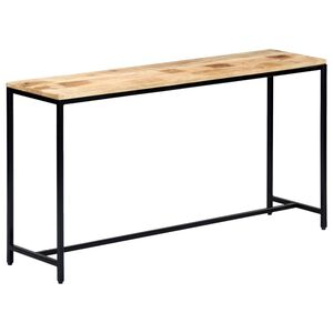 vidaXL Konsolinis staliukas, 140x35x76cm, neapd. mango med. masyvas