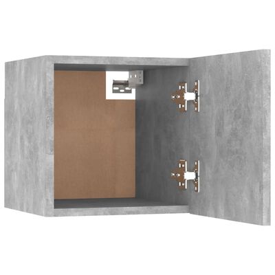 vidaXL Sieninė televizoriaus spintelė, betono pilka, 30,5x30x30cm