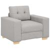 vidaXL Sofa-kėdė, debesų pilka, 100x78x80 cm, audinys