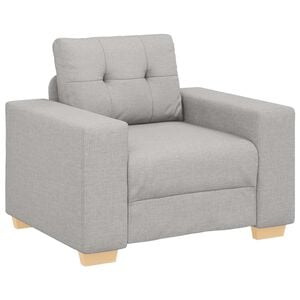 vidaXL Sofa-kėdė, debesų pilka, 100x78x80 cm, audinys