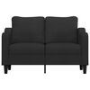 vidaXL Dvivietė sofa, juodos spalvos, 120cm, audinys