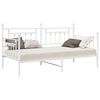 vidaXL Dienos lovos rėmas Balta 100 x 190 cm Plienas