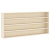 vidaXL Sieninis vitrina Sieninis Smėlio 80 x 8,5 x 36 cm