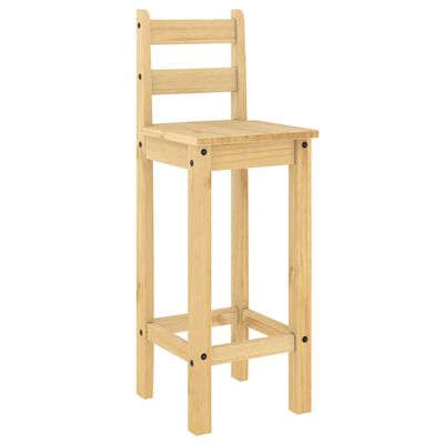 vidaXL Baro kėdės, 2vnt., pušies medienos masyvas