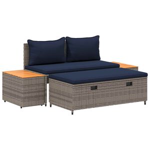 vidaXL Lauko sofos komplektas 4 -Seater 4 vnt. 55 x 30 x 39 cm