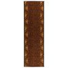 vidaXL Bėgimo kilimėlis FLORNES Austas Ruda Zigzagas 67 x 150 cm PP