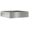 vidaXL Vejo kra&scaron;tas 50 x 50 x 13 cm Galvanizuotas plienas Sidabrinė