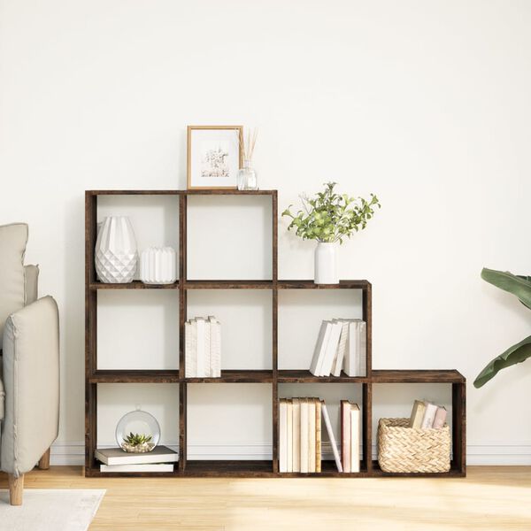 vidaXL Pertvara/knygų spinta, ąžuolo, 137,5x29x103,5cm, 3 auk&scaron;tų