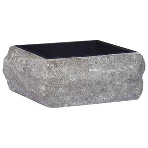 vidaXL Praustuvas, juodos spalvos, 30x30x13cm, marmuras