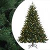 vidaXL Dirbtinė Sulankstoma Kalėdų Eglutė 120 cm 150 LED &Scaron;ilta balta