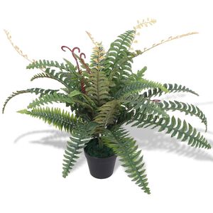 vidaXL Dirbtinis papartis su vazonu, 60 cm, žalias