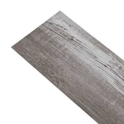 vidaXL Grindų plokštės, matinės medienos rudos, PVC, 5,21m², 2mm