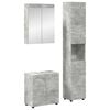 vidaXL Vonios baldų rinkinys TULUM 3 vnt. Betono pilka 60 x 34 x 63 cm