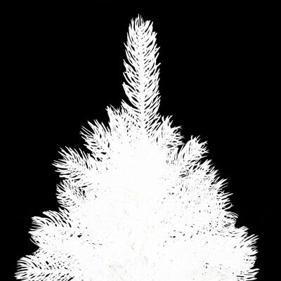 vidaXL Dirbtinė Kalėdų eglutė, balta, 210cm, su tikroviškais spygliais