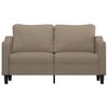 vidaXL Dvivietė sofa, taupe spalvos, 140cm, audinys