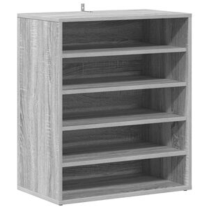 vidaXL Batutų spintelės 60 x 35 x 70 cm Pilka Sonoma 6 skyriai batams
