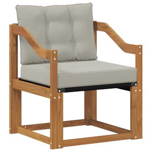 vidaXL Lauko sofos komplektas Kietasis akacijos medis ir Textilene