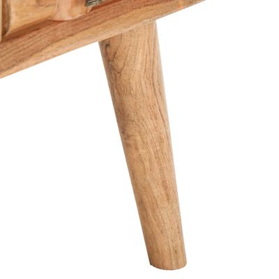vidaXL Kavos staliukas, 110x50x35cm, akacijos medienos masyvas