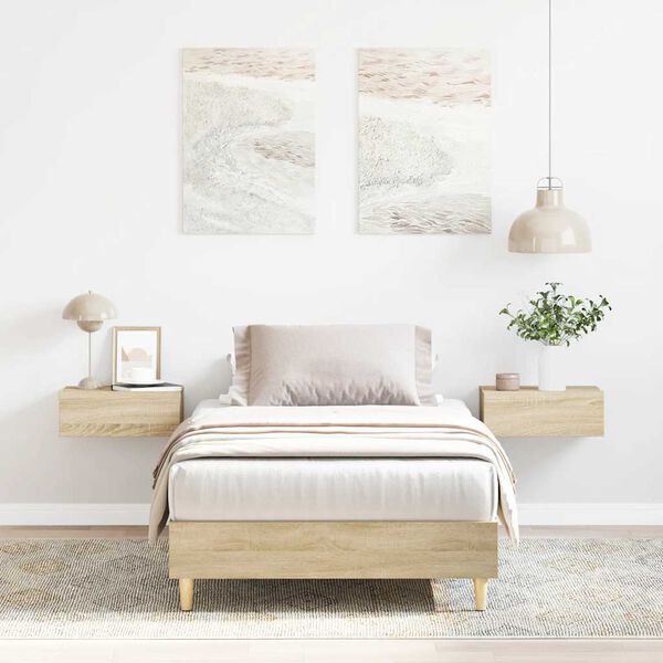 vidaXL lovos rėmas be čiužinio 100x200 cm inžinerinė mediena