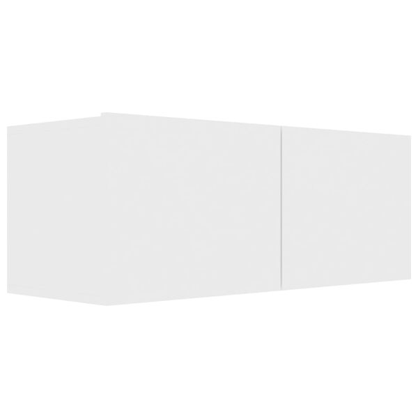 vidaXL Televizoriaus spintelių komplektas, 3 dalių, baltas, mediena