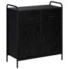 vidaXL Kabalas Juodojo ąžuolo 97 x 33 x 81 cm Apdirbta mediena