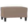 vidaXL Trivietė sofa su pakoja, taupe, 210cm, mikropluo&scaron;to audinys