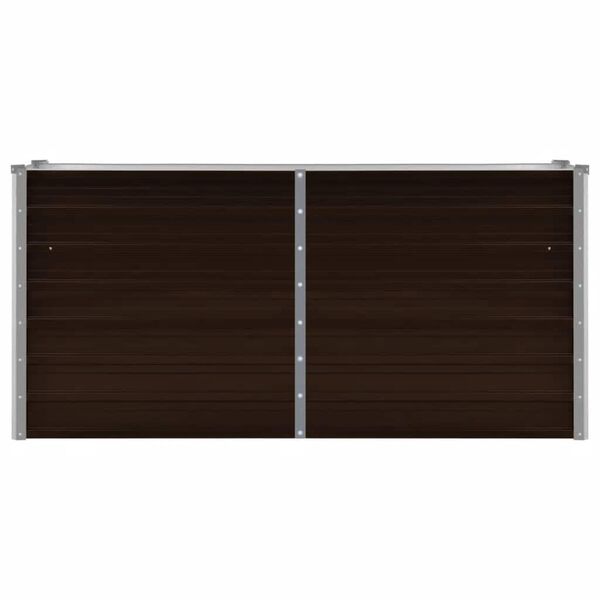 vidaXL Lovelis, rudas, 160x40x77cm, galvanizuotas plienas, aukštas