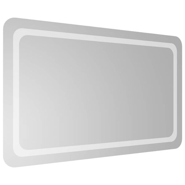 vidaXL Vonios kambario LED veidrodis, 100x60cm