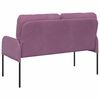 vidaXL Sofos su pagalve 110cm Violetinė fanera
