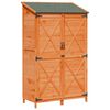 vidaXL Sodo Sandėlys Ruda 106 x 56 x 176,5 cm Kietasis pu&scaron;inis medis