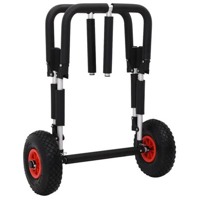 vidaXL Baidarės vežimėlis, aliuminis, sulankstomas, 90kg