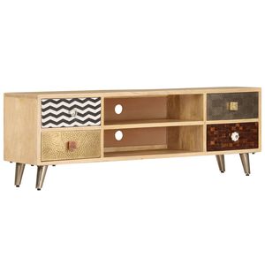 vidaXL TV spintelė, 120x30x40cm, mango medienos masyvas