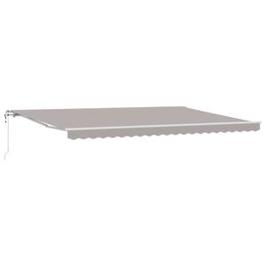 vidaXL I&scaron;traukiama markizė &Scaron;viesiai pilka 500 &times; 350 cm