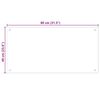 vidaXL Virtuvės sienelės, 2vnt., baltos, 80x40cm, grūdintas stiklas