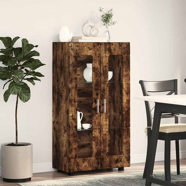 vidaXL Kabalas su lentyna FLORIN Rūkyta ąžuolas 55,5 x 29 x 103 cm