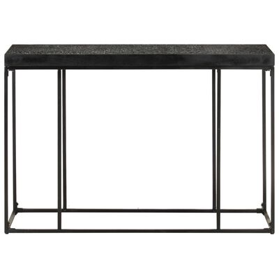 vidaXL Konsolinis staliukas, juodas, 110x35x76cm, akacija ir mango