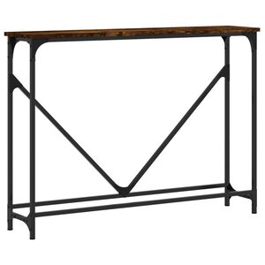 vidaXL Konsolinis staliukas, dūminio ąžuolo, 102x22,5x75cm, mediena